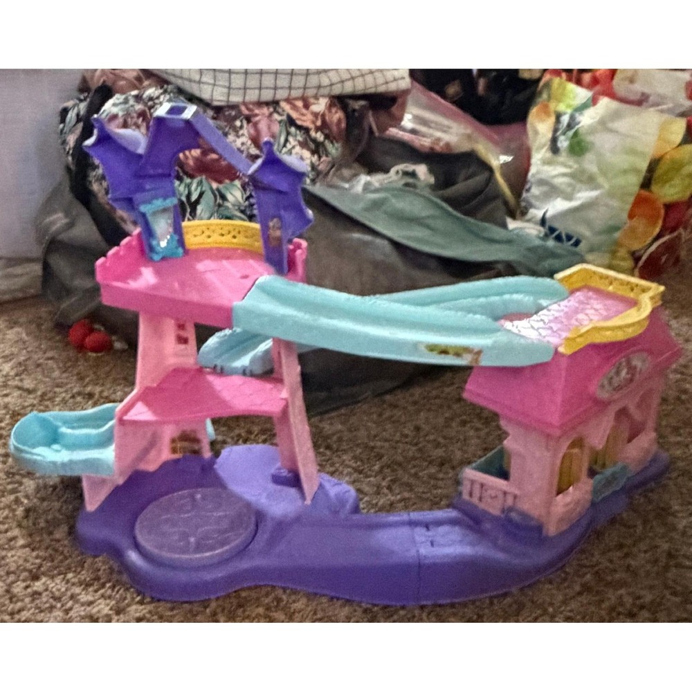Fisher Price Little People Disney Princess Klip Klop Stable Playset Pink Purple